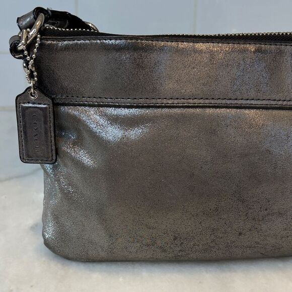 Coach Poppy Hippie Collection Metallic Leather Shoulder Crossbody Bag Y2K - Picture 5 of 16